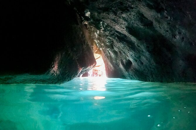 Blue Cave, Green Cave & Lopud Beach small group Speed boat Tour - Green Caves and the canyon passage: smaller, trickier, memorable