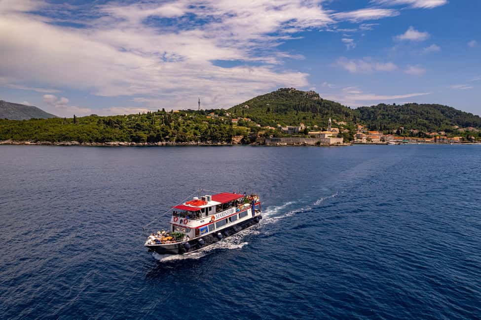 Dubrovnik: Elaphite Island Cruise w/ Drinks & Optional Lunch - Lopud (about 3 hours): Šunj Bay, car-free lanes, and the monastery climb option