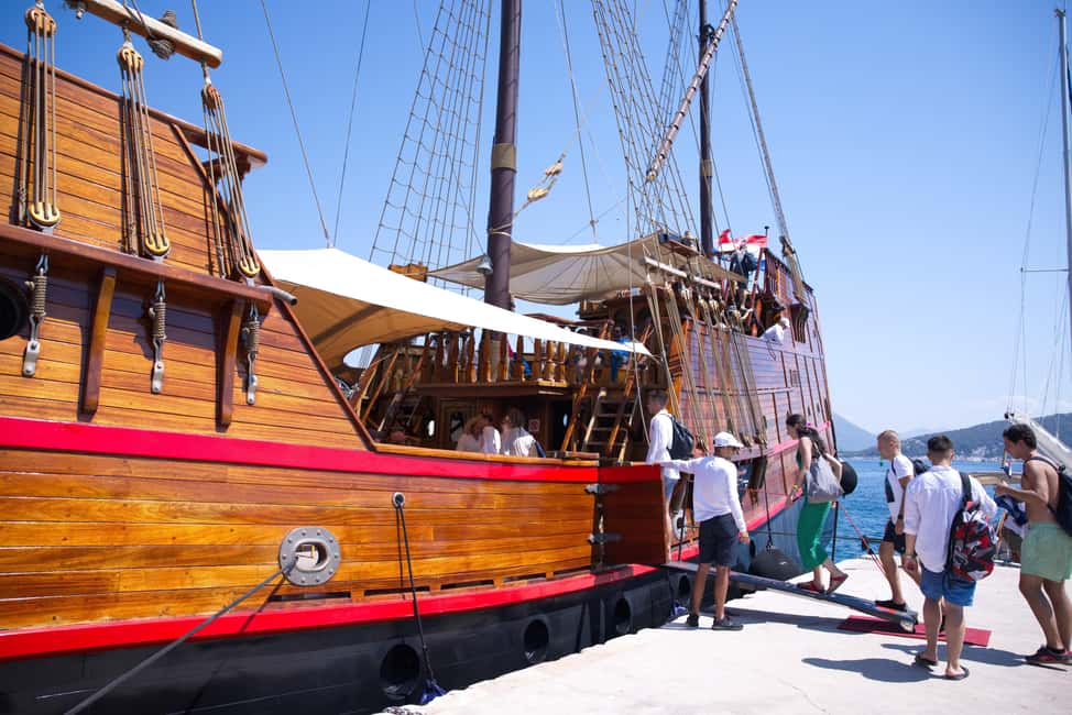 Dubrovnik: Elaphite Island Hopping Cruise on Karaka Ship - Šipan Island From Suđurađ Village: Guided Touring Plus Snorkeling Time