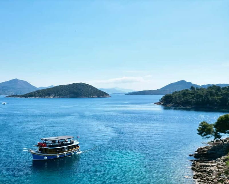 Dubrovnik: Elaphite Islands Cruise with Lunch and Drinks - Šipan (about 45 minutes) and the guided walk rhythm