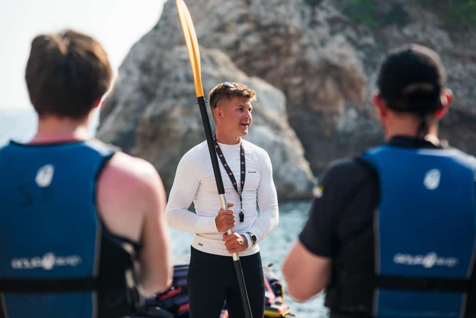 Dubrovnik: Guided Sea Kayaking and Snorkeling Tour - First paddling stretch near Lokrum and the Old Town photo moments