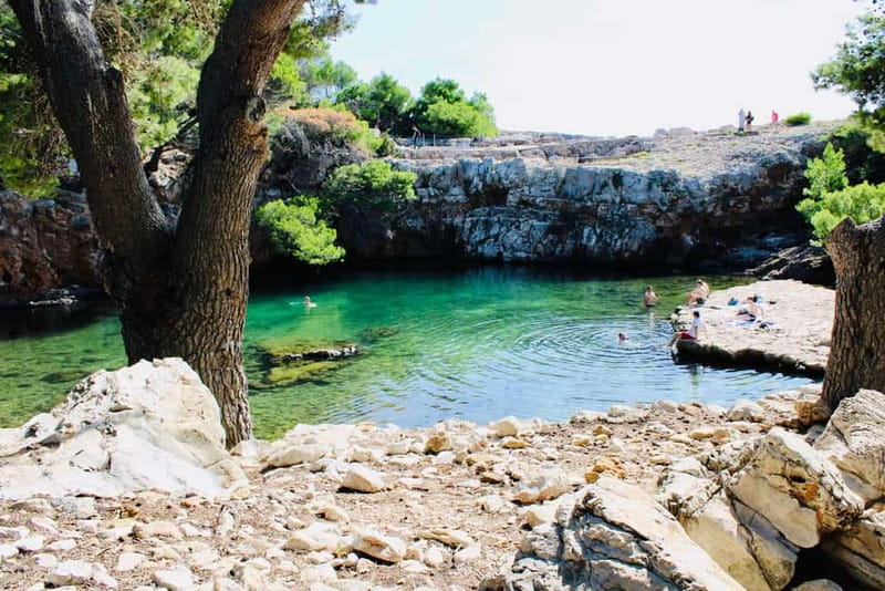 Dubrovnik or Cavtat: Lokrum Island and Betina Cave Boat Tour - Lokrum Island Free Time: Gardens, Benedictine Grounds, Peacocks, and the Dead Sea