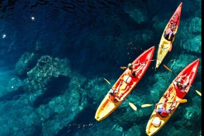 Dubrovnik: Sunset Kayaking & Snorkeling with water &wine - The Route: Paddling Around Lokrum at Sunset Pace