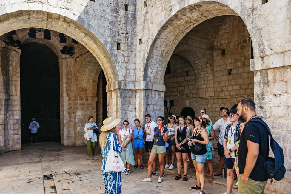 Dubrovnik: The Original Game of Thrones Tour & Lokrum Option - Stradun, Orlando’s Column, and Jesuit Stairs: Scenes With Real Street Texture