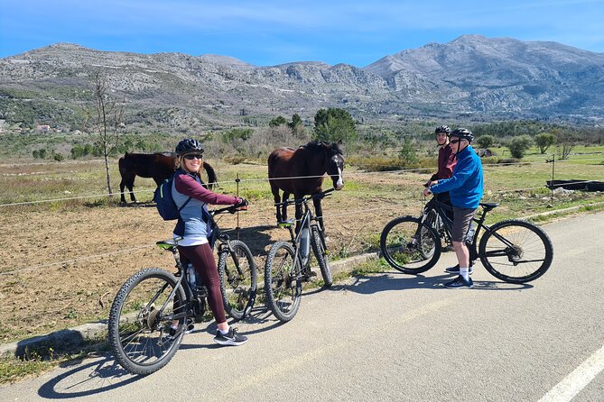 E-Bike Tour + Gourmet Lunch + Wine Tasting (Small Group) - Ljuta Old Mill: presentation and the sweets-and-liqueurs tasting