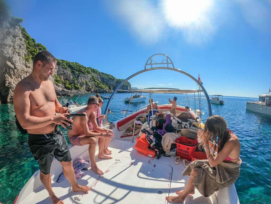 From Dubrovnik: Elaphiti Islands & Blue Cave Speedboat Tour - Green caves, cliff-jump vibes, and real cave coaching