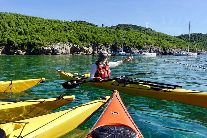 Full Day Kayaking and Snorkeling to Green Cave with GoPro photos - Lopud Morning: Safety Talk, Kayak Instructions, Then Off Across the Channel