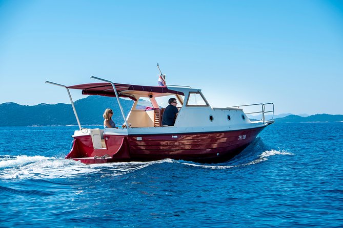 Private boat tour- explore the islands, find hidden caves and try snorkelling - Lopud Island Walk and Sandy Beach Time: Churches, Monastery, and a Real Break