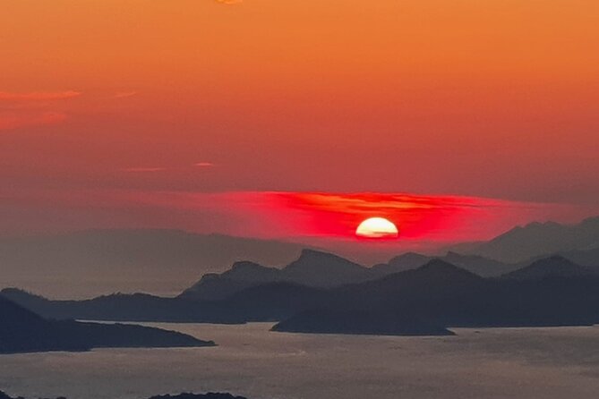Sunset and Wine / Dubrovnik Sunset Tour and Premium Wine Tasting - Mount Srđ at sunset: Elafiti islands and a full coastal panorama