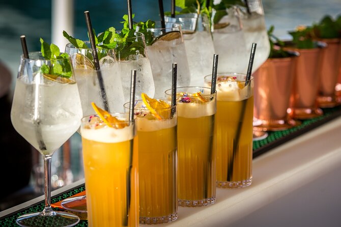 Sunset Cruise | Cocktail Experience on Board around Dubrovnik - Stop 1: Dubrovnik City Walls after dark and the cocktail-master rhythm