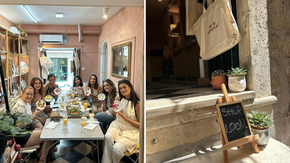 Traditional Brunch and Painting Class in Old Town Dubrovnik - The ceramic painting lesson: Turn a blank plate into your Dubrovnik design