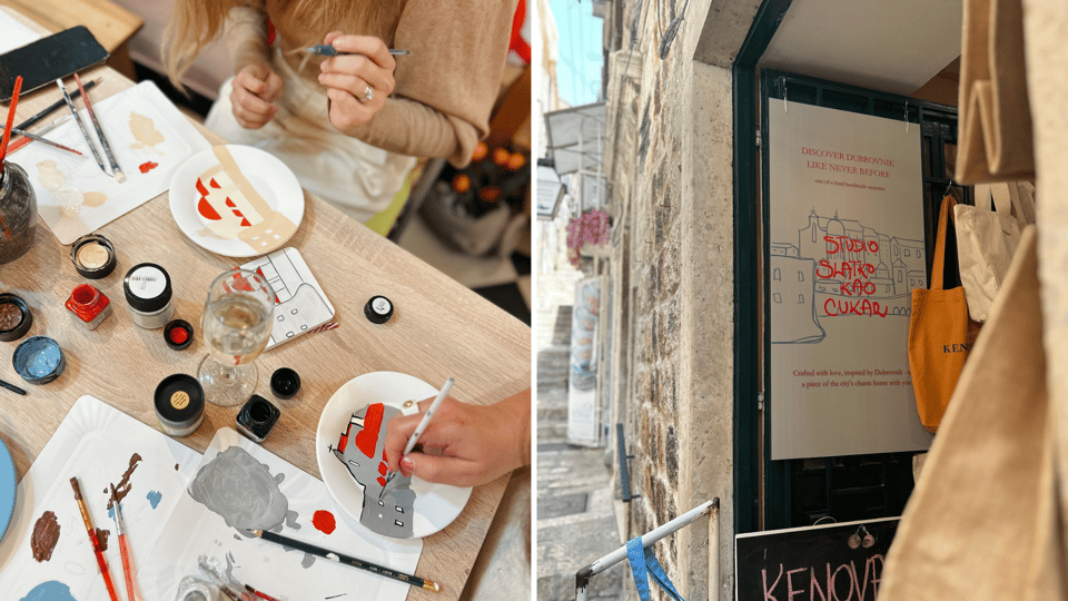 Traditional Brunch and Painting Class in Old Town Dubrovnik - What you take home: A Dubrovnik-inspired ceramic keepsake